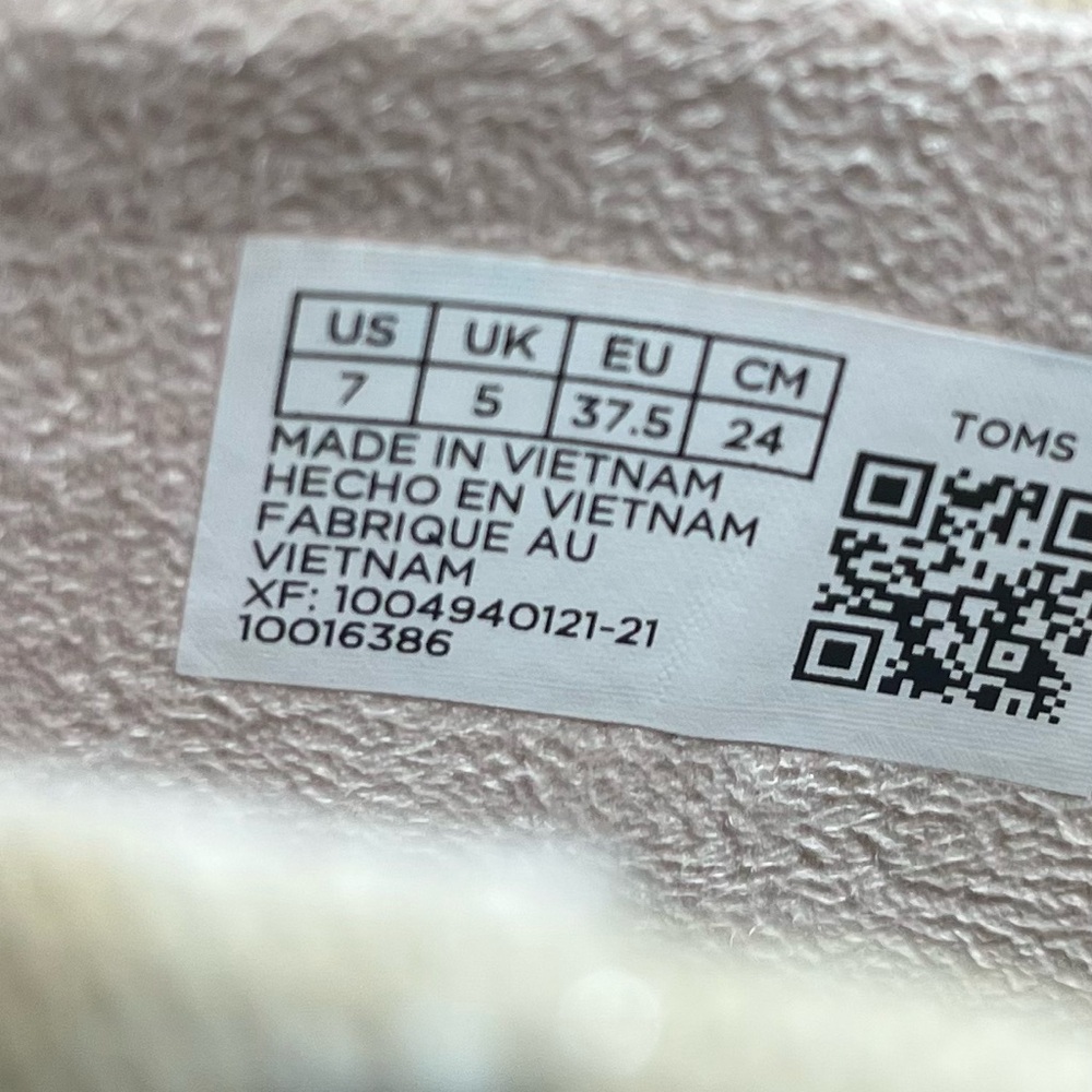 Toms Women's Beige Espadrille‎ Wedge Sandals Sz 7 - Picture 8 of 8